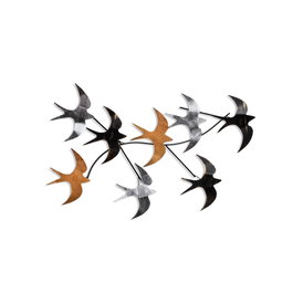 Wallity Flying Birds 2 Escultura de Pared de Metal Multicolor